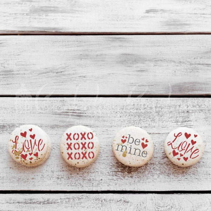 Valentines Round Cookie Stencil 3 Pc Set