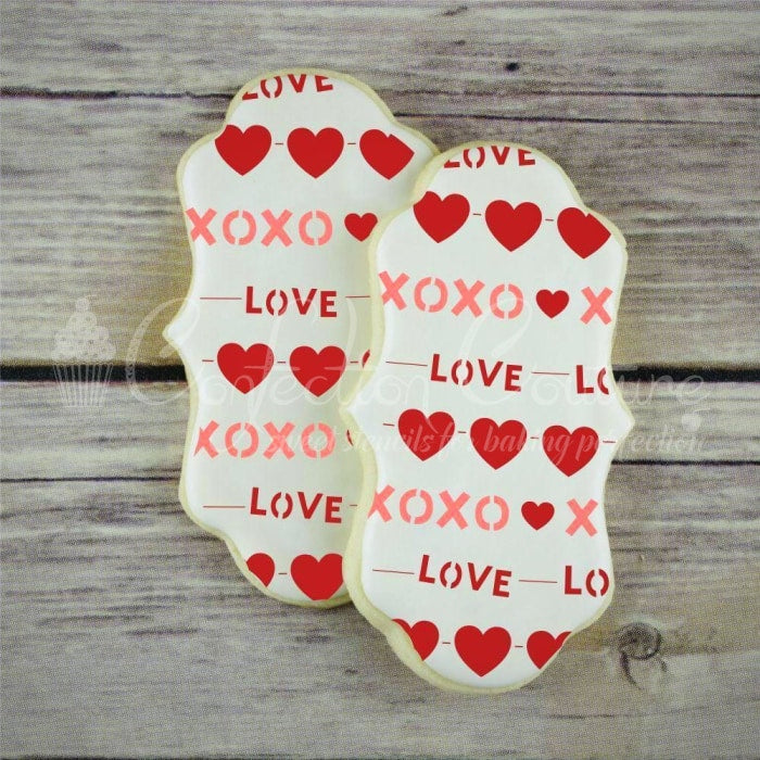 Valentine Cookie Stencils